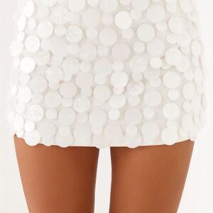 Peppermayo White Mini Skirt